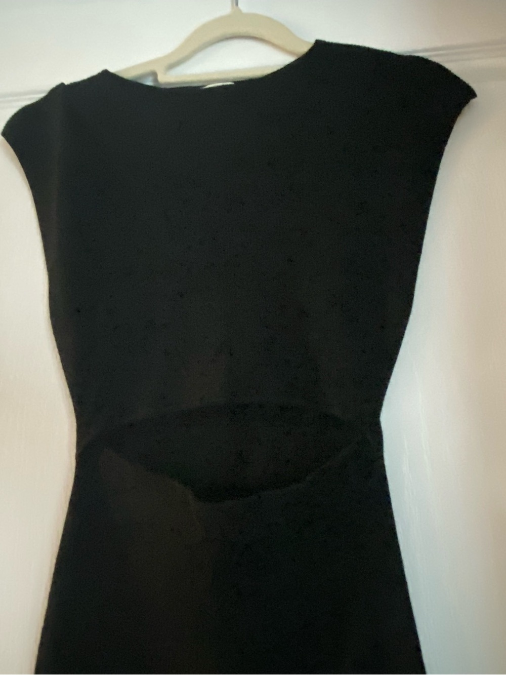 Aritzia Black Mini Dress with Midriff Cutout - Picture 3 of 4